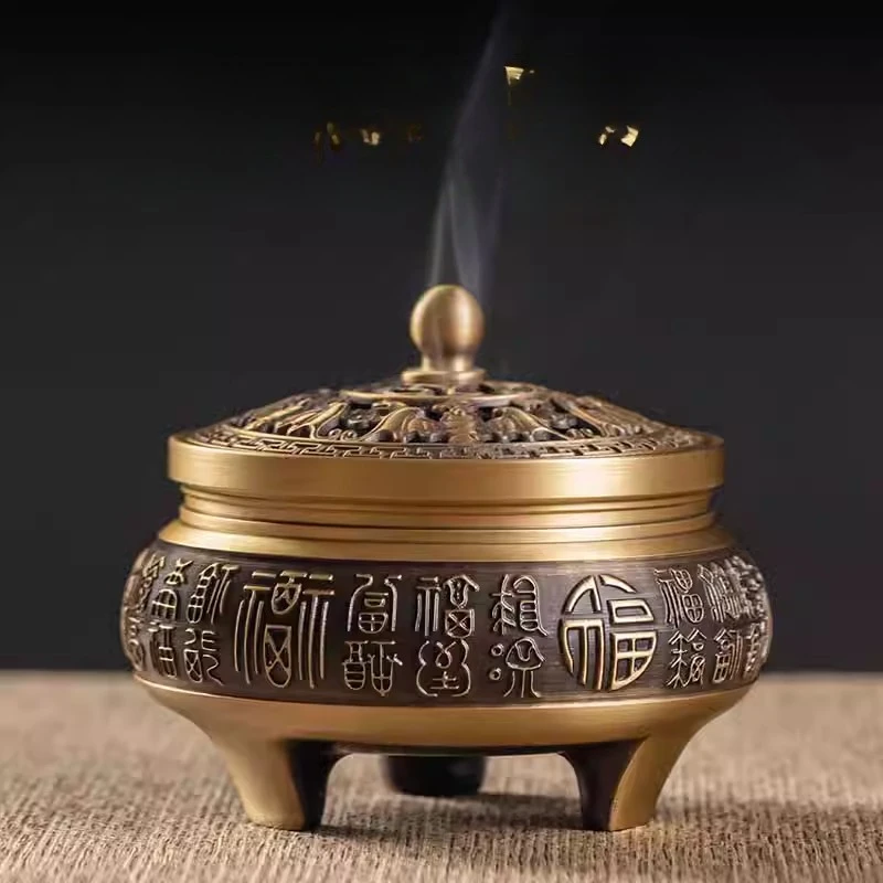 

Altar Gift Incense Burners Decorations for Home Burns Perfume Room and Decoration Comfort Burners Brass Knead Decor Каспар MH