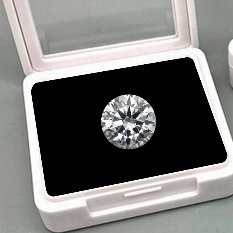Hübscher Superweißer Saphir 12,0 mm Rundschliff Test Mohs-Härte Edelstein VVS1 für Schmuckherstellung/Sammlung/Fassung Edelstein – Detail 6