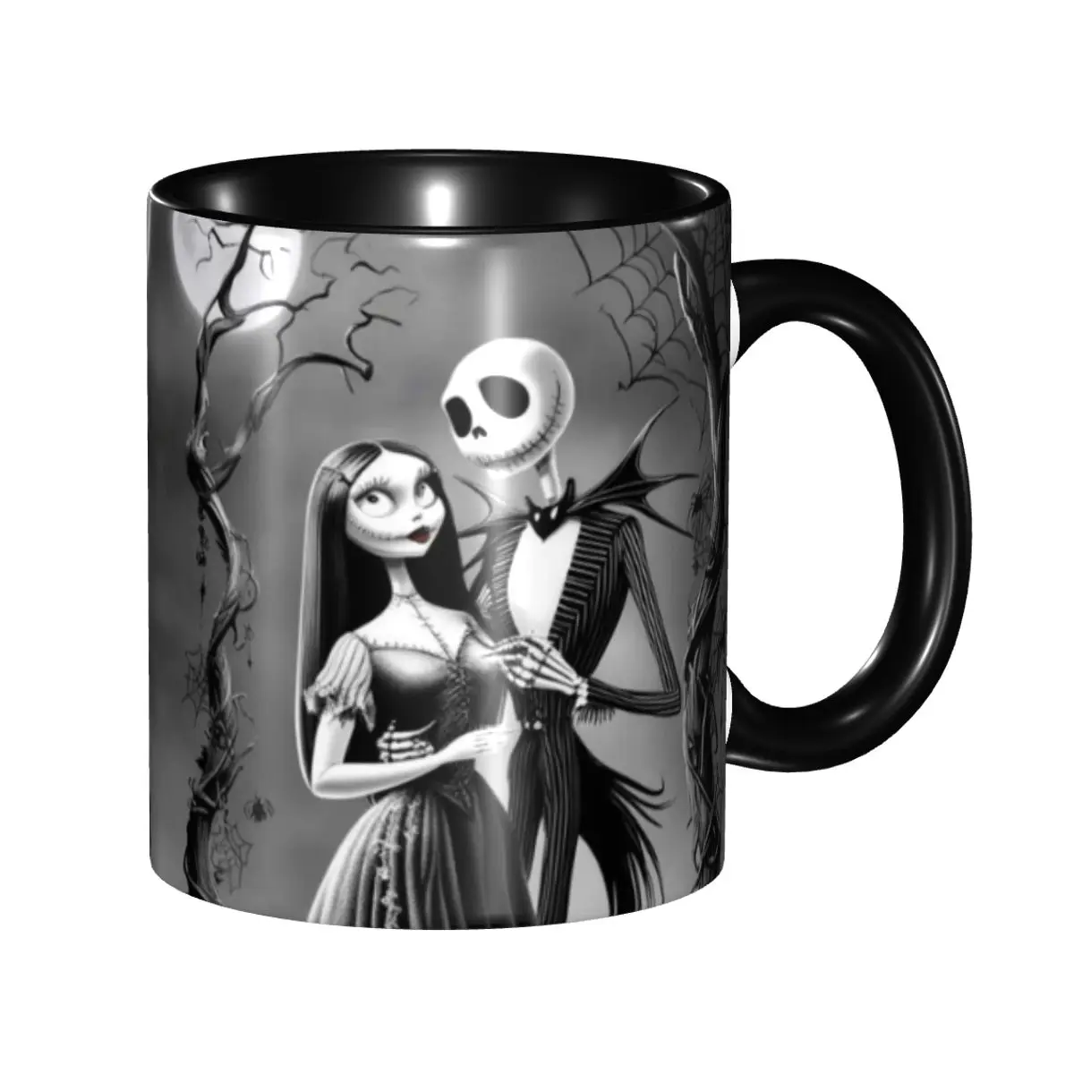 Taza de Café Personalizada con Diseño de Pesadilla Antes de Navidad, Taza de Cerámica con Diseño de Jack Skellington, Regalo Creativo