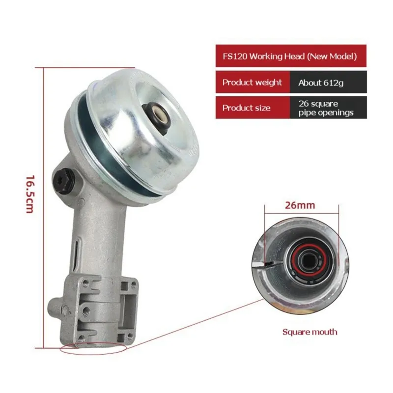 abmh-新型トリマーギアボックスヘッド交換部品-fs120-ブラシカッター用-ギアヘッドボックススペアパーツ-41376400100-4137-640-0100