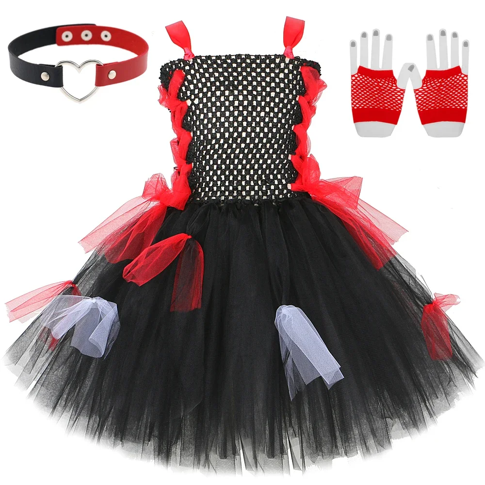 Halloween Costumes for Girls Horrific Zombie Scary Vampire Fancy Dresses for Kids Carnival Party Tutus Children Creepy Outfit