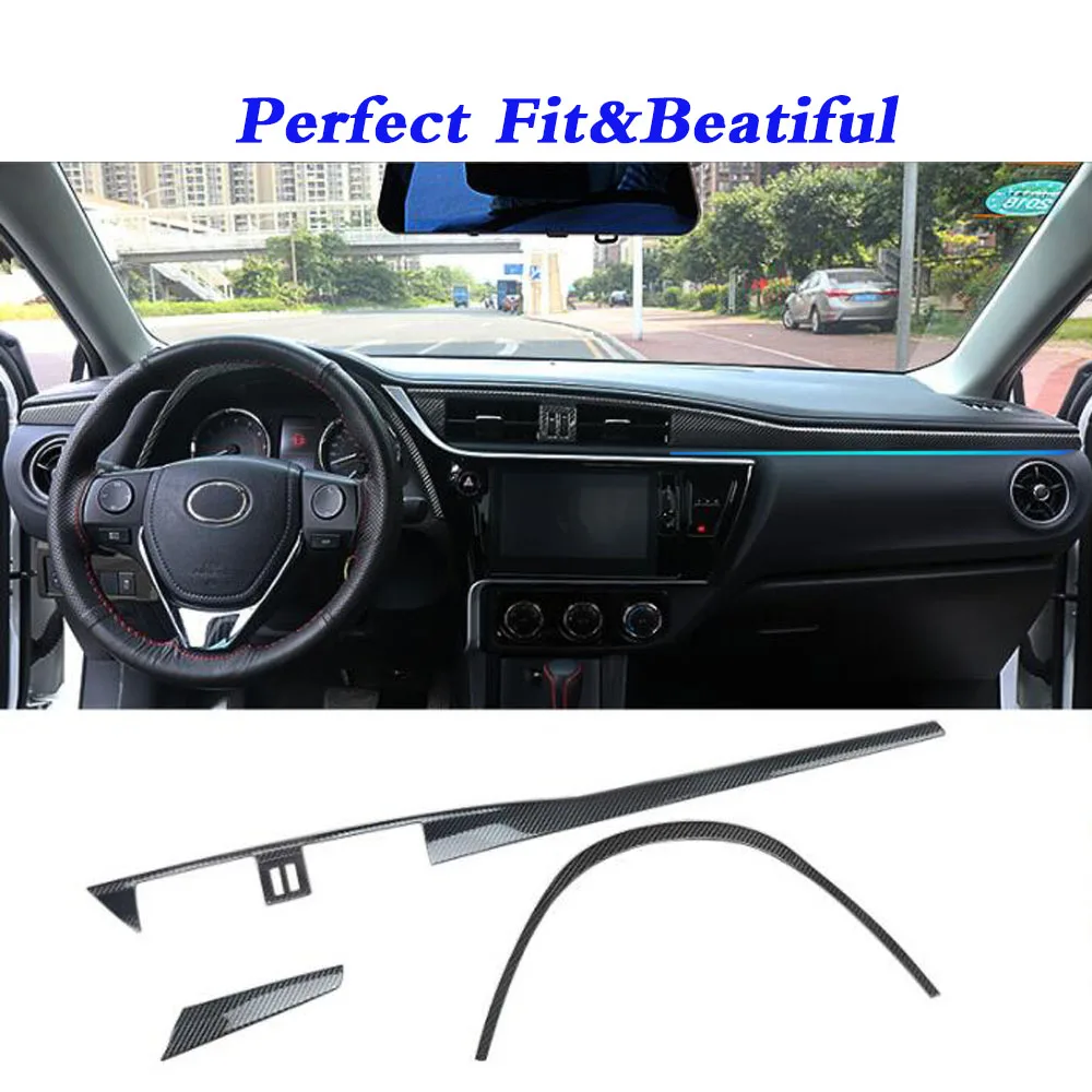 Stainless Steel Console Central Control Navigation Trim Cover Auto Interior Accessories For Toyota Corolla Altis 2017-2018 2019