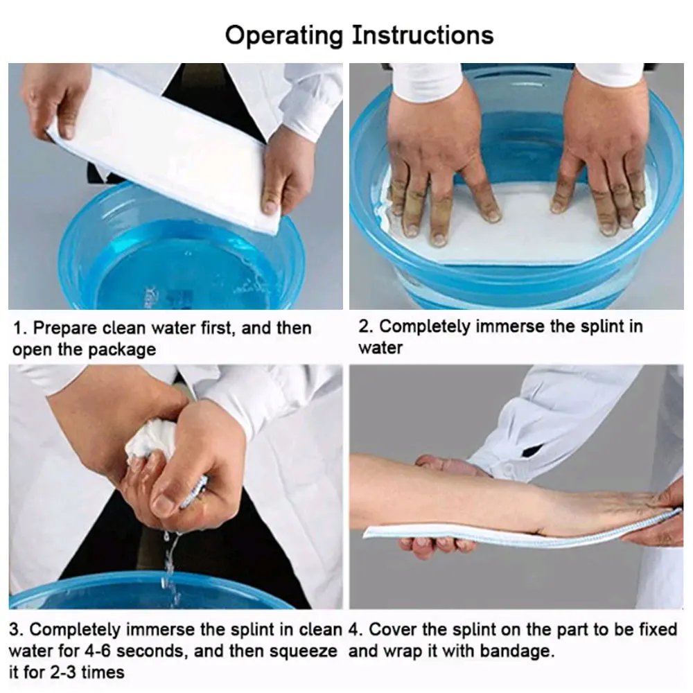 1Pc Disposable Splint For Fixation Medical Polymer Gypsum Splint For Fixation Orthopaedic Fracture Orthopedic Polymer Splints