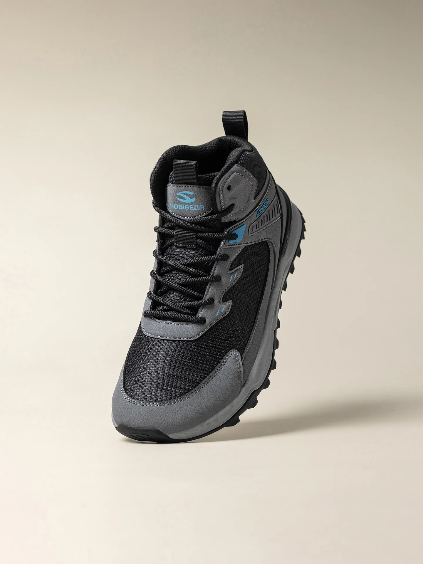 HOBIBEAR Herren Knöchelhohe Wander- und Laufschuhe mit Breiter Passform, Rutschfeste Outdoor-Trail-Wanderschuhe für Männer – Detail 17