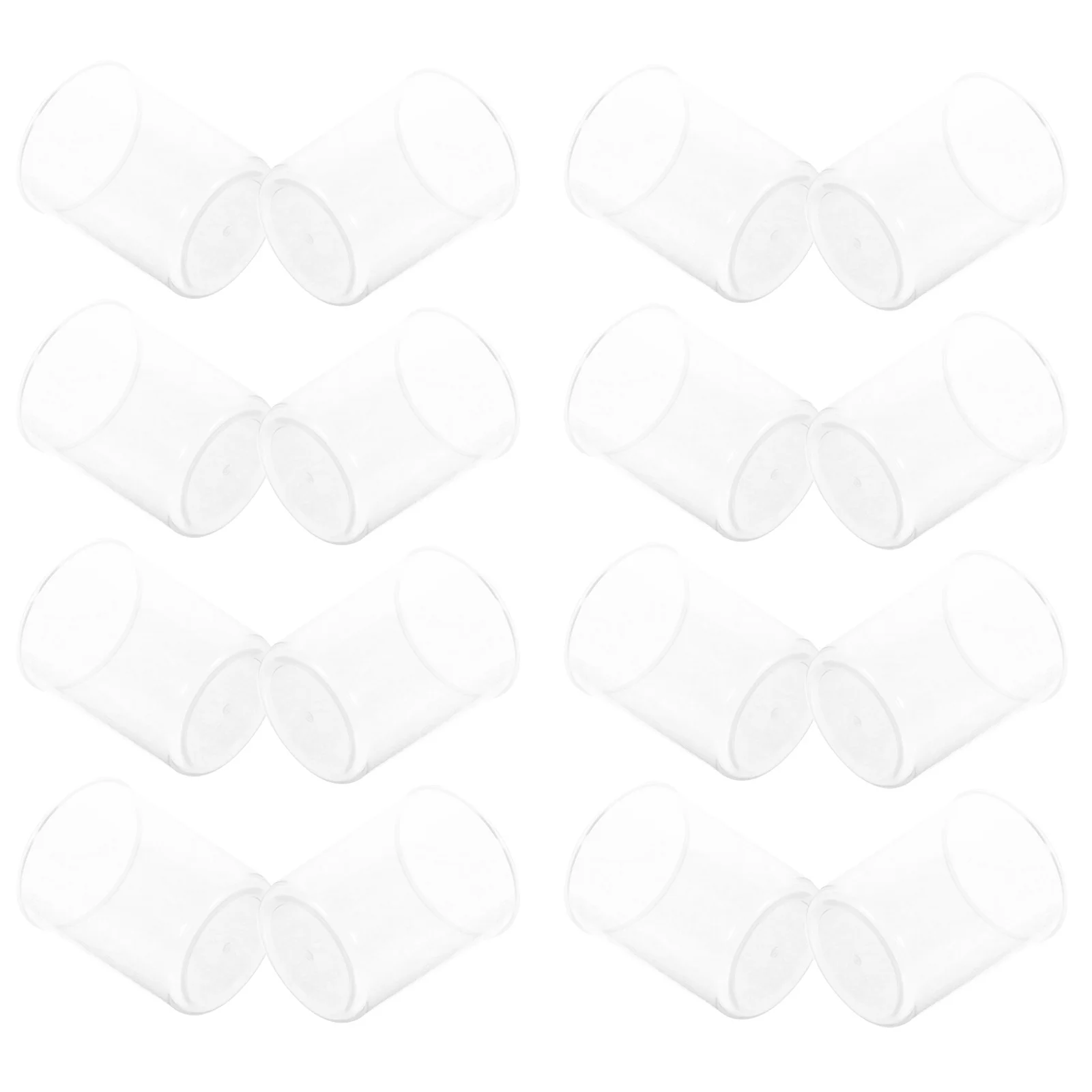 30Pcs Graduated Measuring Beakers Clear Plastic Laboratory Liquid Measuring Tools Set for Science Experiment Chemistry Lab