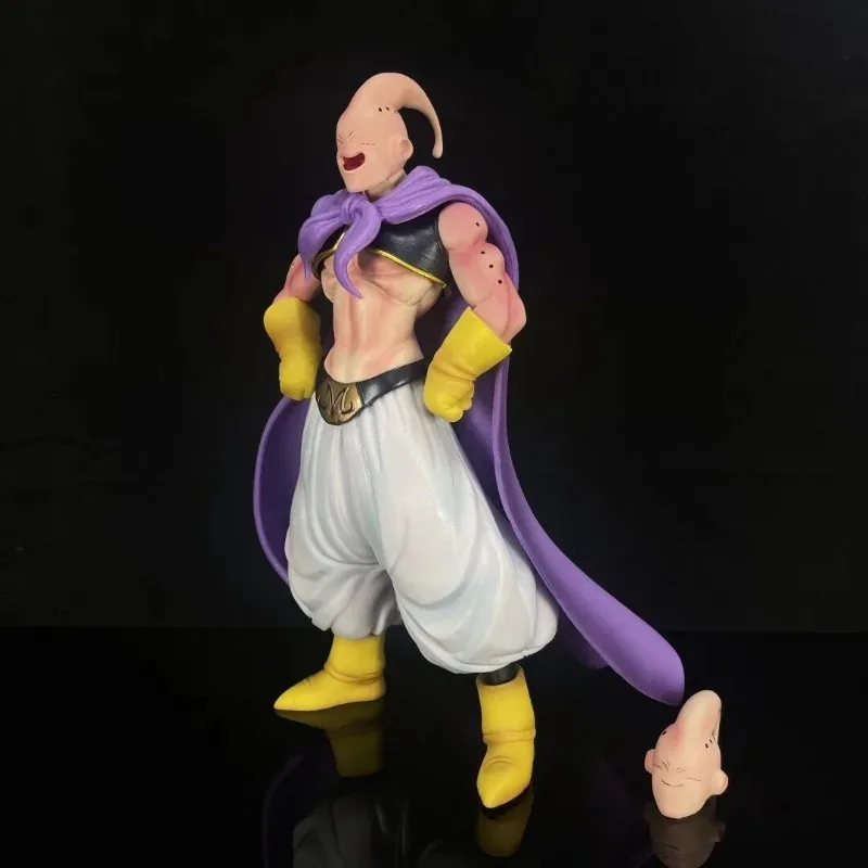 27cm Dragon Ball Figure Majin Buu Interchangeable Heads Pvc Anime Action Desktop Ornament Decoration Holiday Gifts Collections