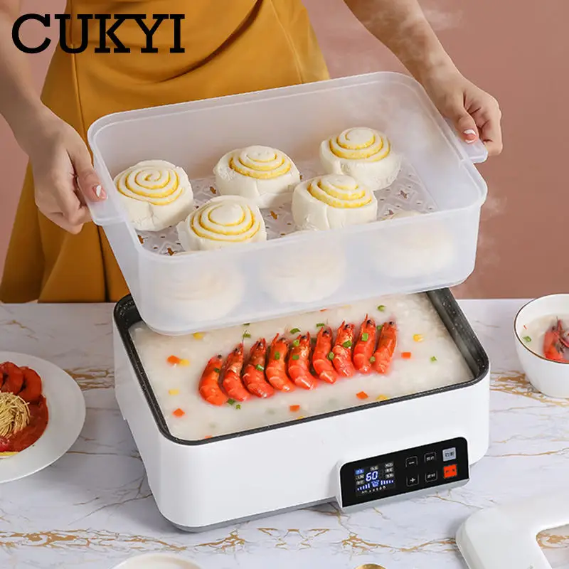 Intelligent 4L Multicooker Non-stick Coating Rice cooker Food Steamer Evenly Heating Stir-Fry Pan 12H Reservation 8H Keep warm