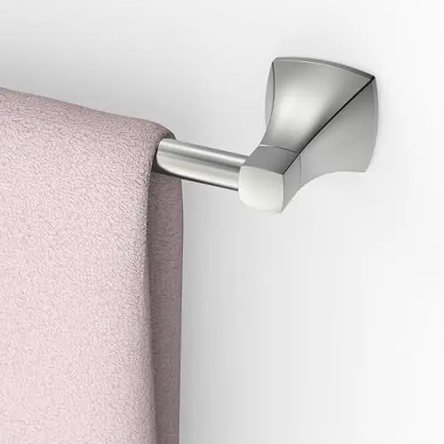 

24-Inch Brushed Nickel Stainless Steel Wall-Mounted Towel Holder For Bathroom And Kitchen Use