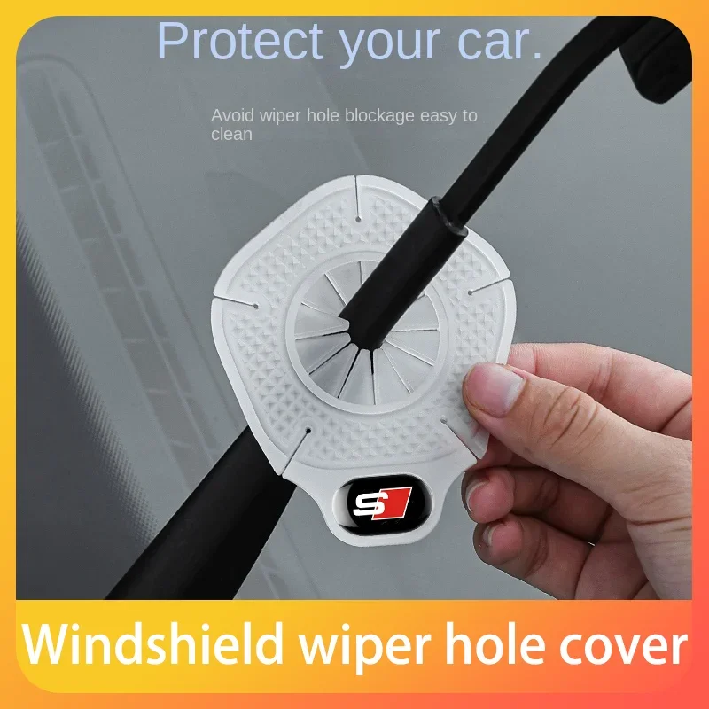 

Car wiper hole protection cover dust -proof snowproof wiper protection cushion For Audi Sline TT Q2 Q3 Q5 Q7 Q8 A3 A4 A5 A6 A7
