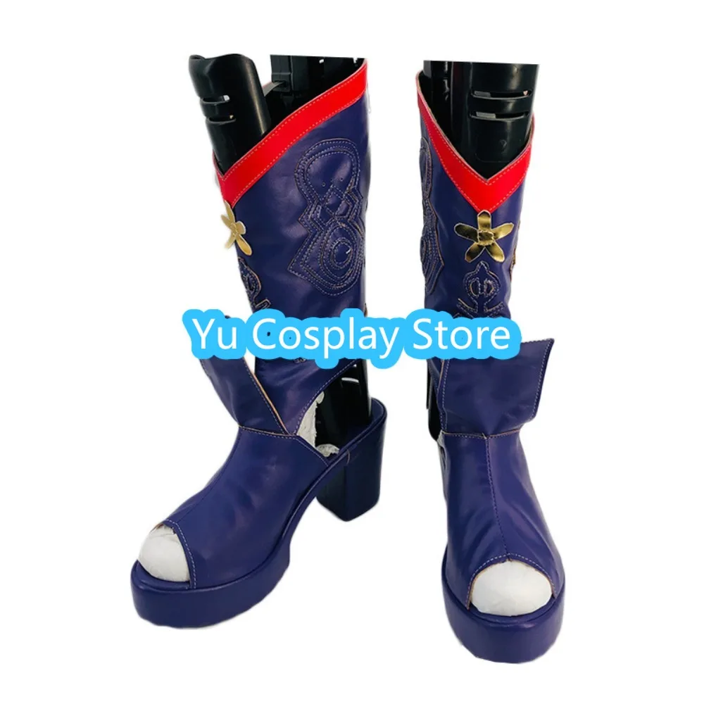 Yu コスプレストア チーメン コスプレシューズ アニメ パフォーマンス ハロウィン ロールプレイ シューズ ブーツ アニメゲーム コスチューム小道具 アニメ