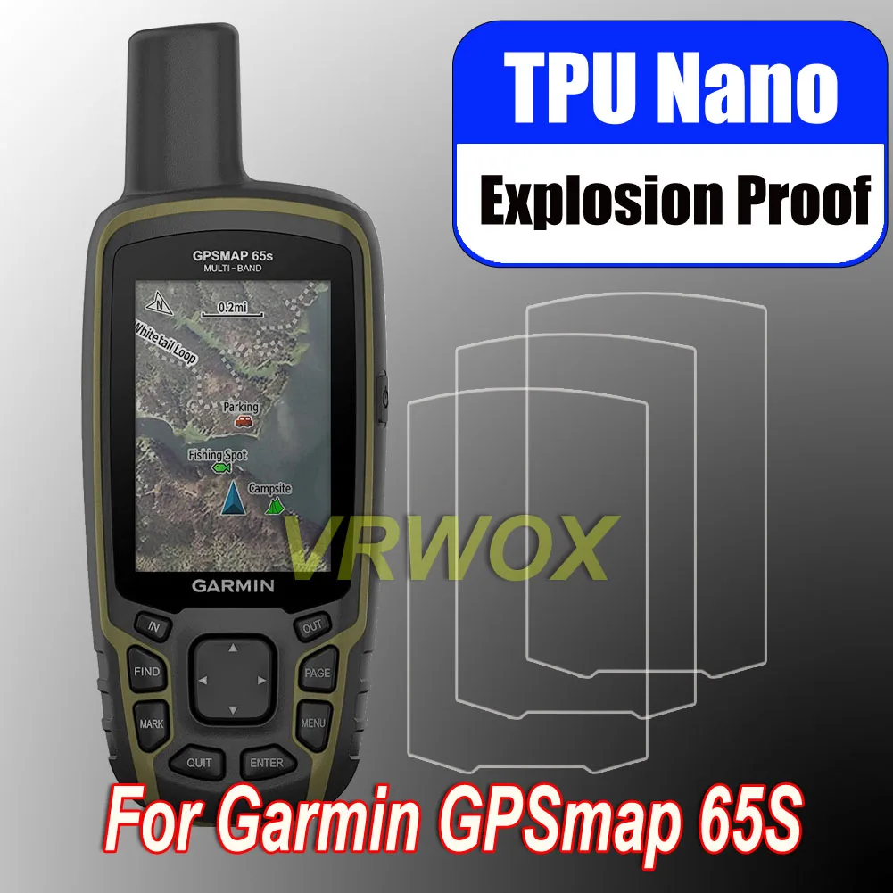 3PCS Protective Film For Garmin  GPSMAP 629SC 639csx 631csx 621sc 65S Worldwide Handheld GPS Nano Explosion-proof Protector