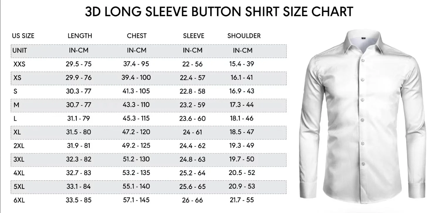 Mens Christmas Shirts Long Sleeve Button Down Shirts Santa Claus Party Outdoor Street Winter Turndown Elastic Force Shirt