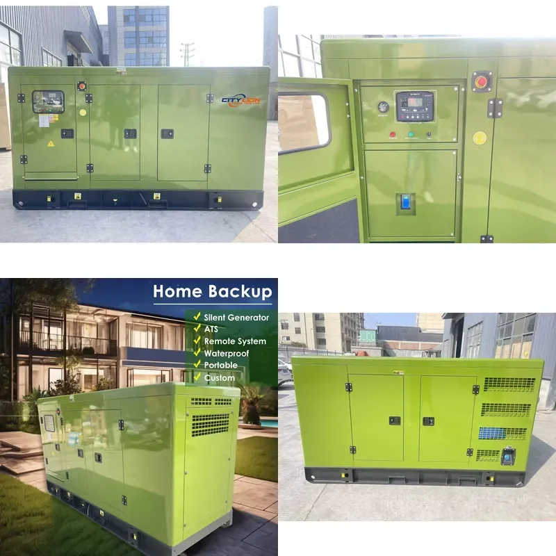 Single Phase 125 KVA 100KW 100 KW Cum Mins Green Silent Generator 60Hz Frequency ATS Options 230V Rated 1 Phase Genset