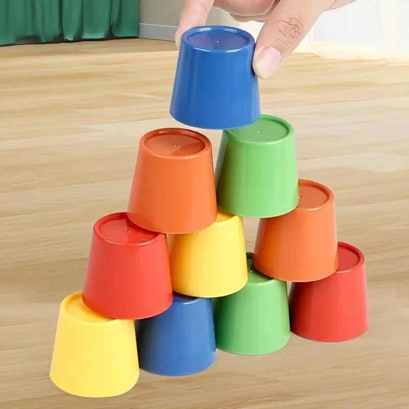Children's Multi-color Cup Matching Toys Montessori Early Education Toy Fun Guessing Color Games Exercise Visual Color Cognition