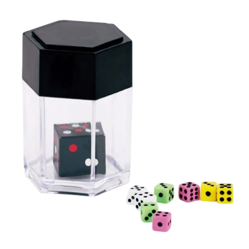 Explode Explosion Dice Easy Magic Tricks for Adult Prank Novelty Magic Prop Funny Black Explosion Dice Close-up Performance Prop