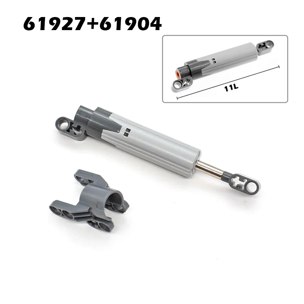 MOC Bricks Technische Teile Pneumatikpumpe Small V2 mit verstärktem Zylinderschlauch, Luftkraftsteine, kompatibel mit 8800 Blöcken