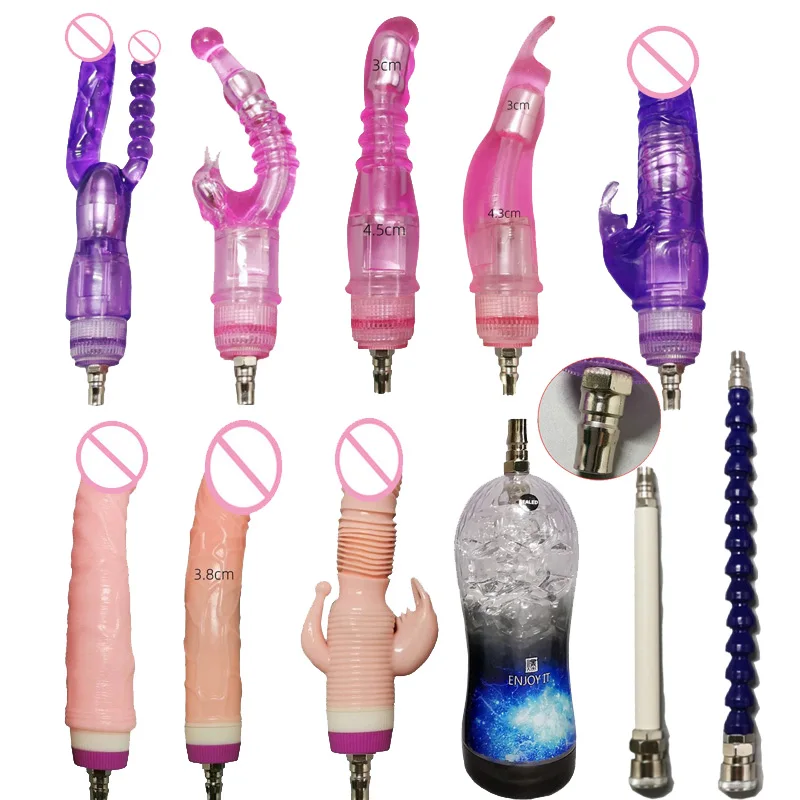 Vac-u-Lock Sex Machine Attachment Vibrator Dildos with Quick Interface Masturbation Cup Extension Rod Sex Toys for Women Men