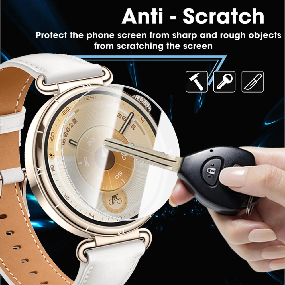 Premium Screen Protector for Huawei Watch GT6 GT5 41mm 42mm 46mm GT6 Pro HD Tempered Glass with Auto-alignment Installation Kit