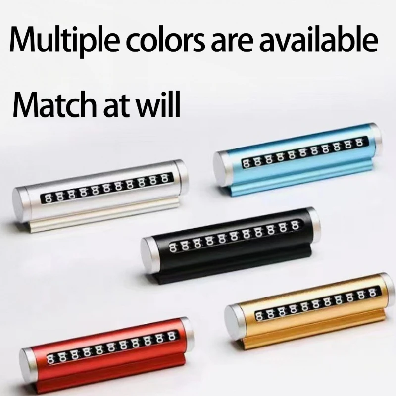 

0XXD Reusable Car Parking Number Plate Roller Adhesive Parking Number Display for Car
