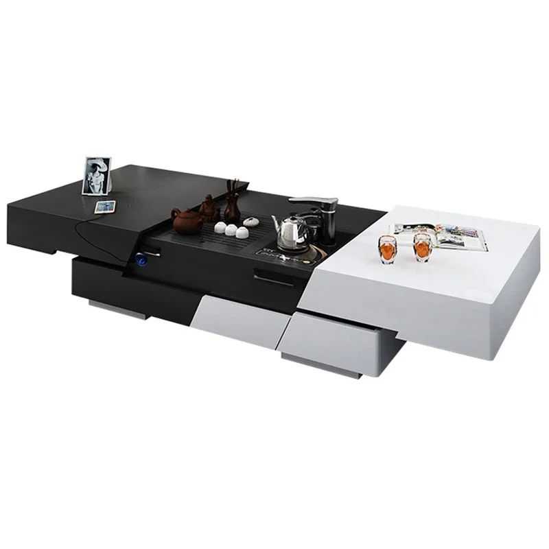 Italian Elevator Coffee Table Extendable European Storage Unique Luxury Coffee Table Nordic Designer Muebles De Sala Furniture