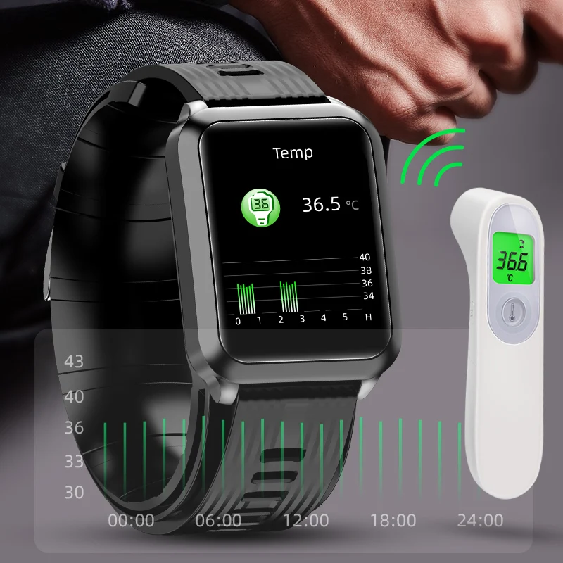 2023 New Smart Watch Air Pump Intelligent Airbag True Accurately Blood Pressure Oxygen Temperature Heart Rate Health Monitor