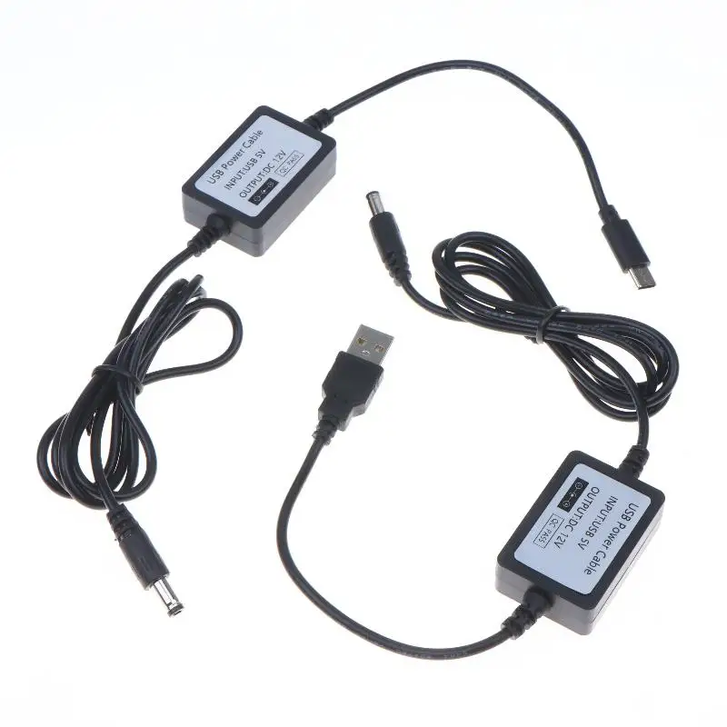 Hot Sale 1PCS DC-DC 5V To 9V 12V 1A Step Up USB Boost Cable Power Converter Adapter 5.5x2.1mm For Power Connector