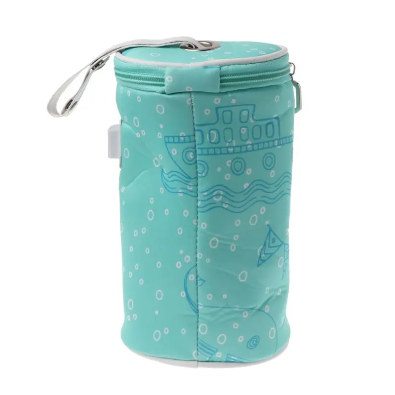 Baby Milk Bottle Warmer Insulated Bag Portable Travel Cup Warmer Thermostat Heater Baby Feeding Bottle Bag Storage Cover