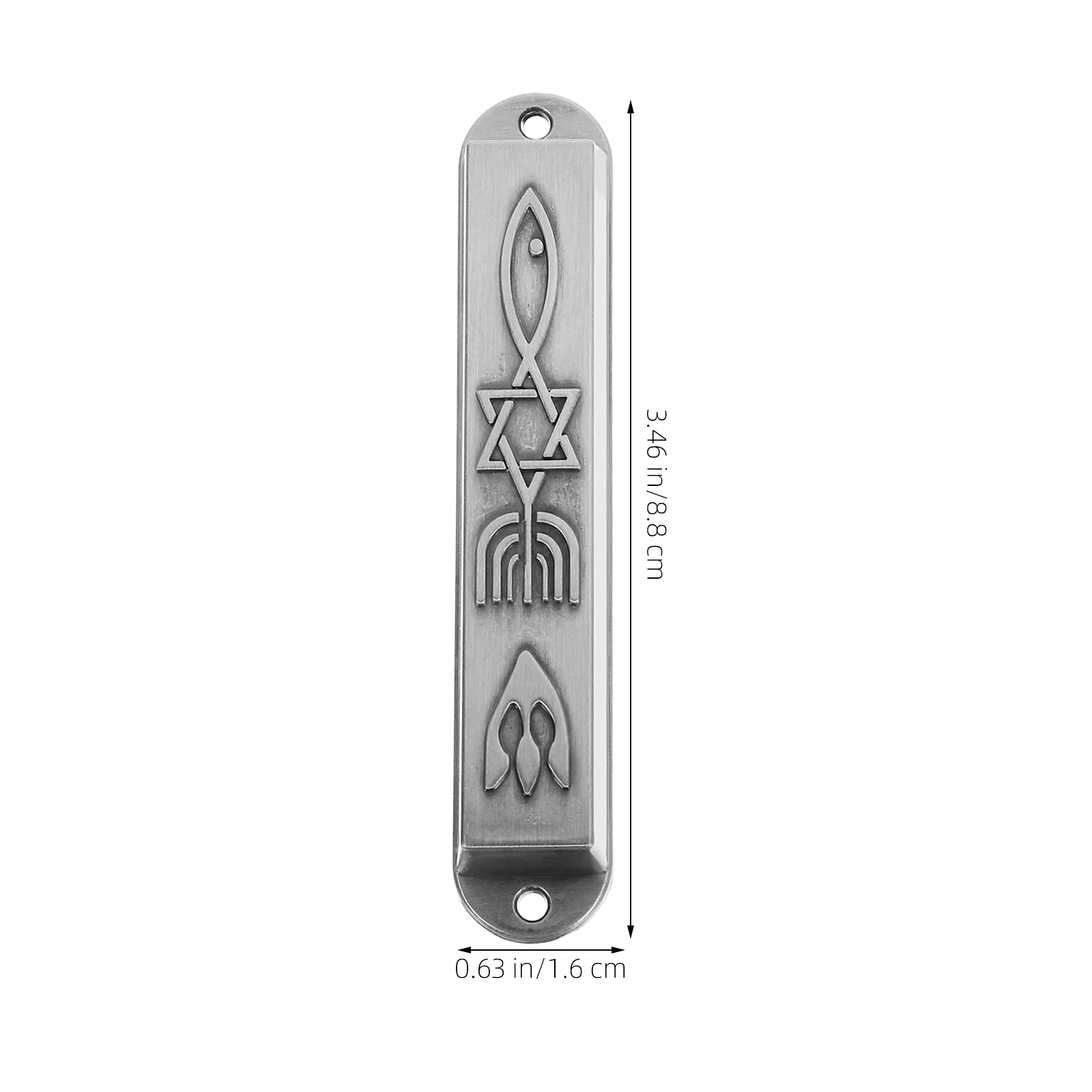 Gift Doorpost Vintage Decor Retro Metal Holy Mezuzah Judaica Goal Alloy Decorations