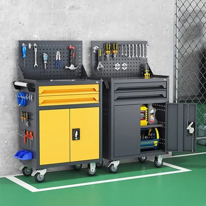 2025 Thickened Tool Cart Cart Hardware Tool Cabinet Workshop Mobile Parts Multifunctional Locker Iron Box 567