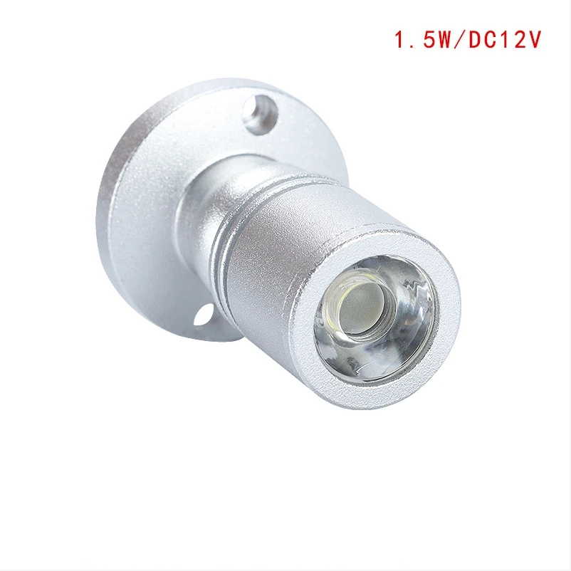 Reflektory led światełko punktowe led DC12V lampa wystawowa żarówka nadaje się do ściemniania szafka światło ekspozycyjne 180 stopni regulowany 1.5W