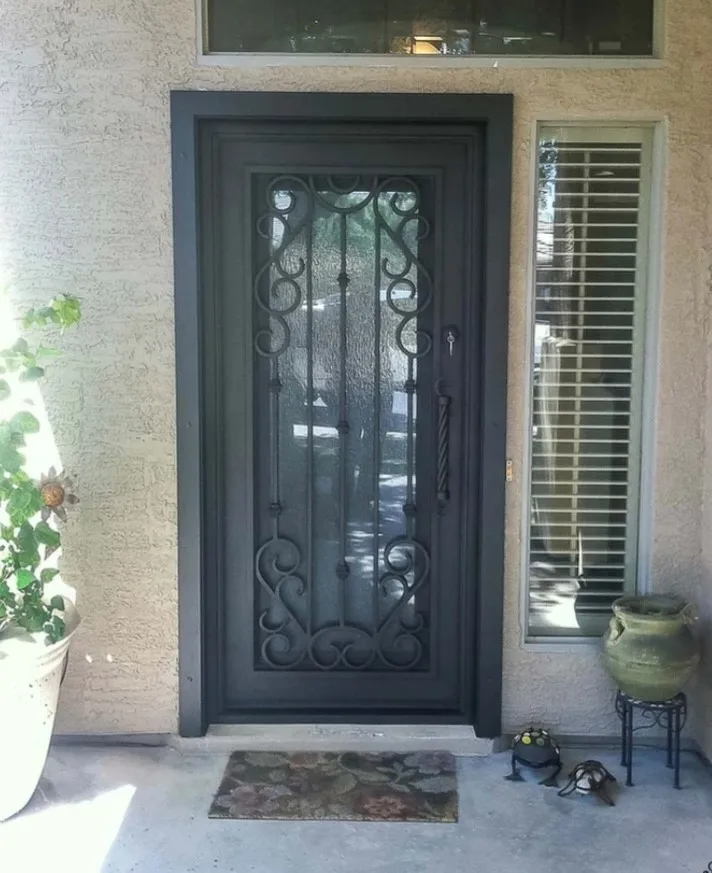 

Custom Or Standard Iron Door Price Exterior Iron French Doors Wrought Iron Door