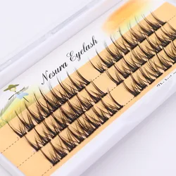 Individual Eyelashes Fluffy Natural Segmented Eyelashes Bundles Dramatic Lashes Extension Soft 3D False Eyelashes Makeup Cils