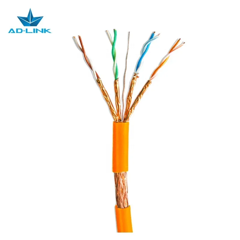 Cable ethernet cat 7 cat6a s/ftp cable double shielded cable