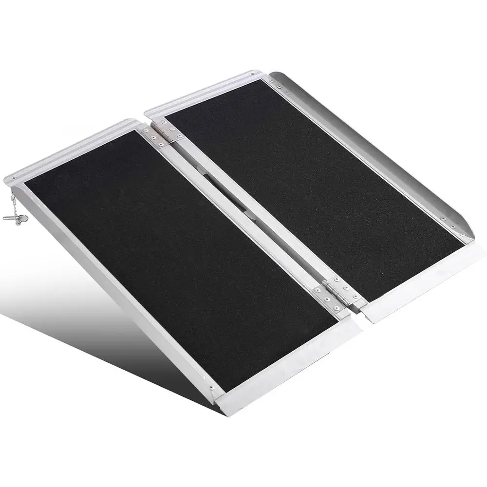 3T Portable Wheelchair p Anti-Slip olding Portable p 800LBS acity olding Non-Slip Handip, or Home Steps, Stairs, Doorways, Car,