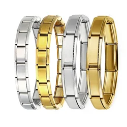 GEMOSA Fashion Women Men Jewelry 20*9mm Width Silver Color Stainless Steel Bracelet Bangle Male Female Party Daily Accessories