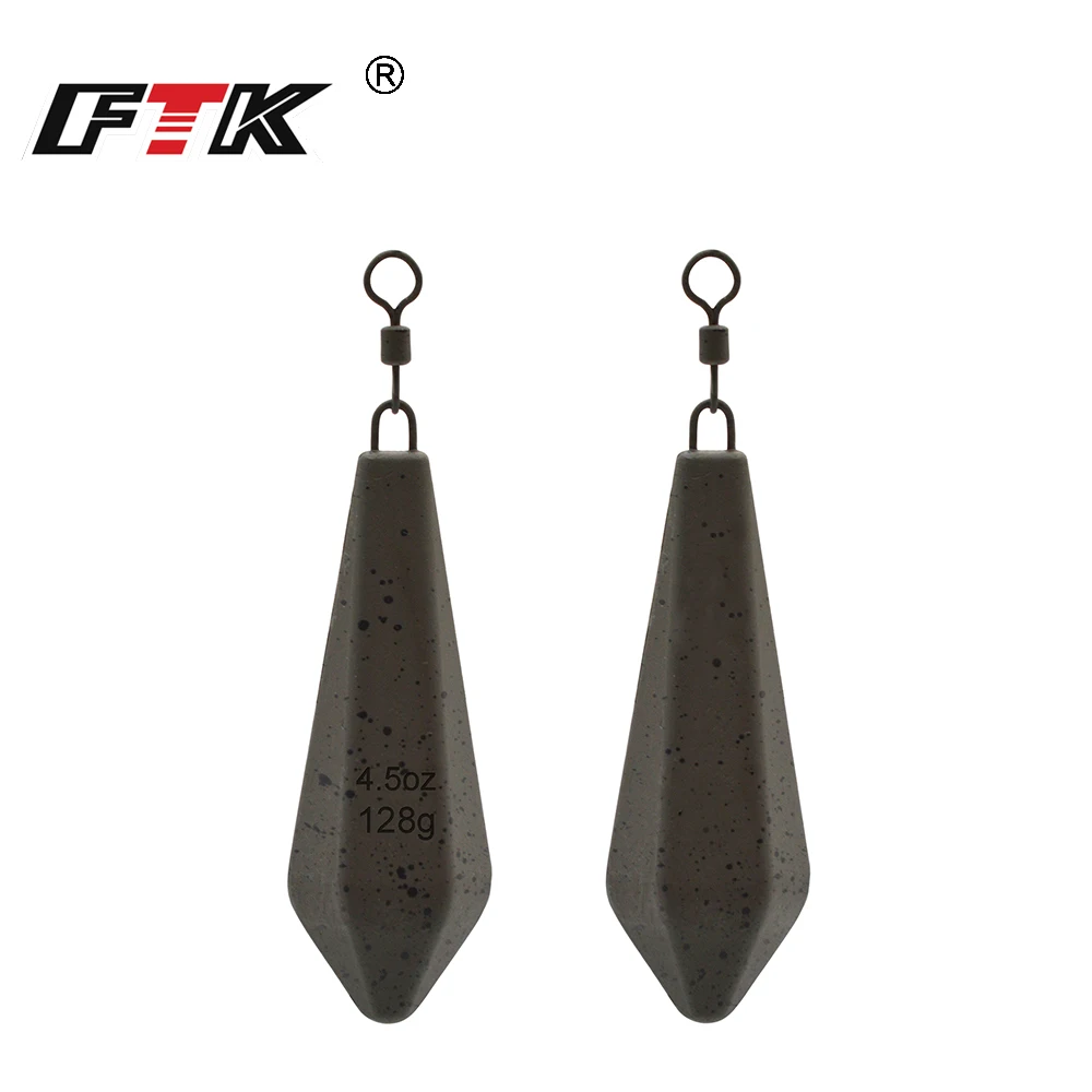 FTK 360 °   Schwenkbare Diamant-Angelbleie Anti-Häng-Bodenbleie 71g-128g Multi-Spezifikation Meer- und Karpfenangelzubehör