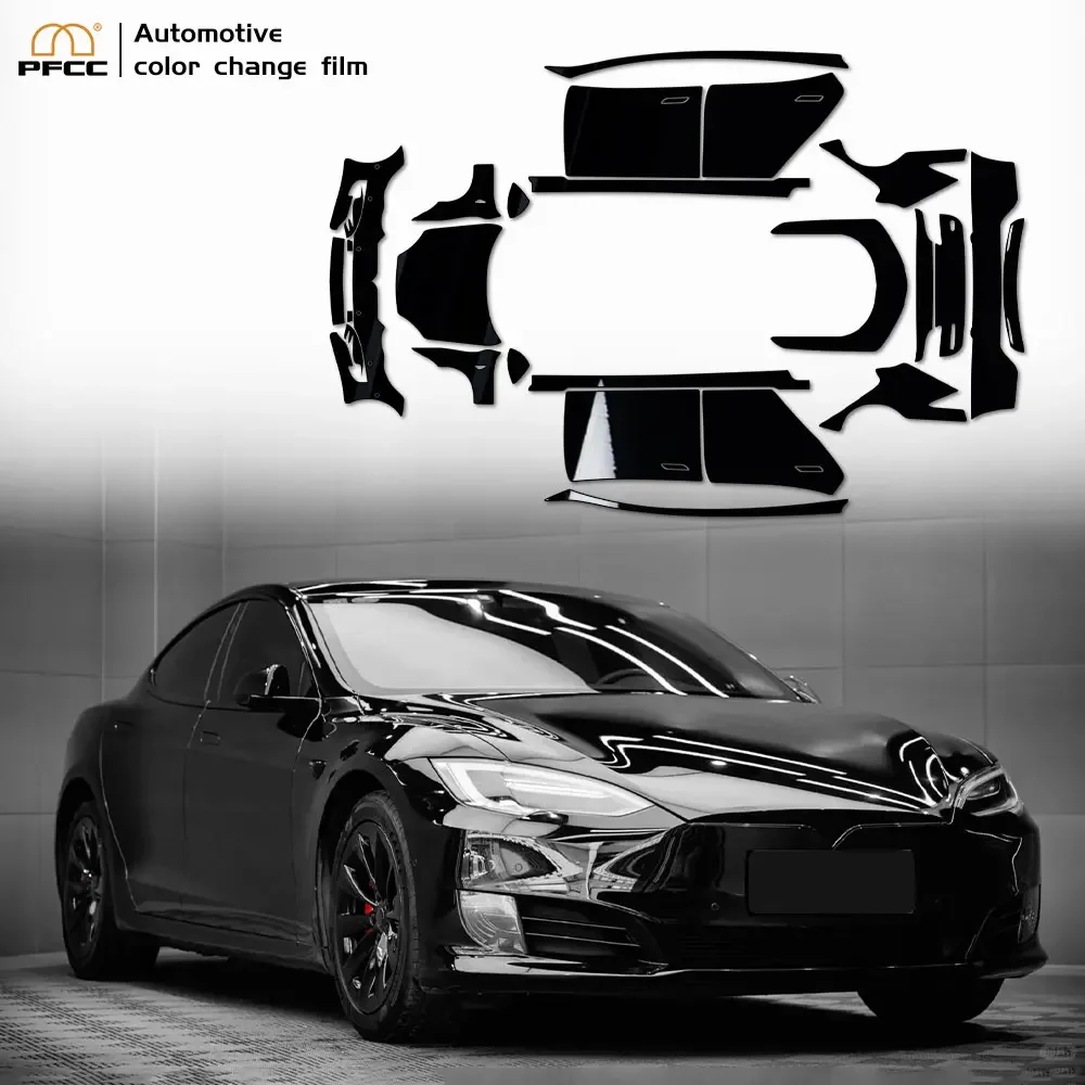 

PFCC Car Color Changing Film Decal Anti-Scratch Vinyl Film Auto Body Color Change for Tesla Model S 2016-2020 Car Accessories