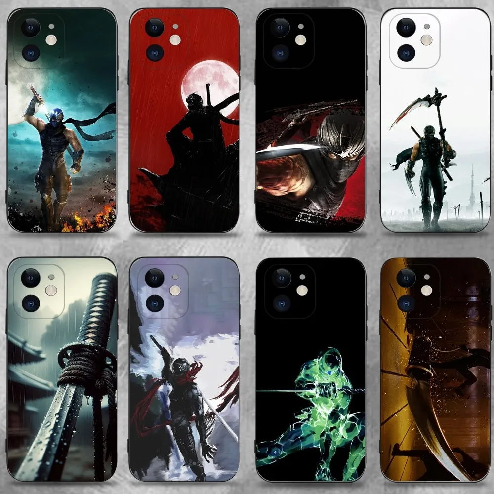 

Game N-Ninja Gaiden Phone Case For iPhone 16,15,14,13,12,11 Plus,Pro Max,XS,X,XR,SE,Mini,8,7,Soft Silicone Black Cover