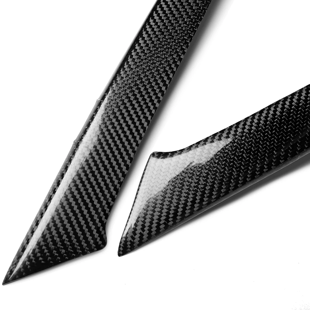 For Ford Focus 2005 2006 2007 2008 Real Carbon Fiber Car Headlight Eyebrow Eyelid Trim Lamp Cover Sticker Car Accessories