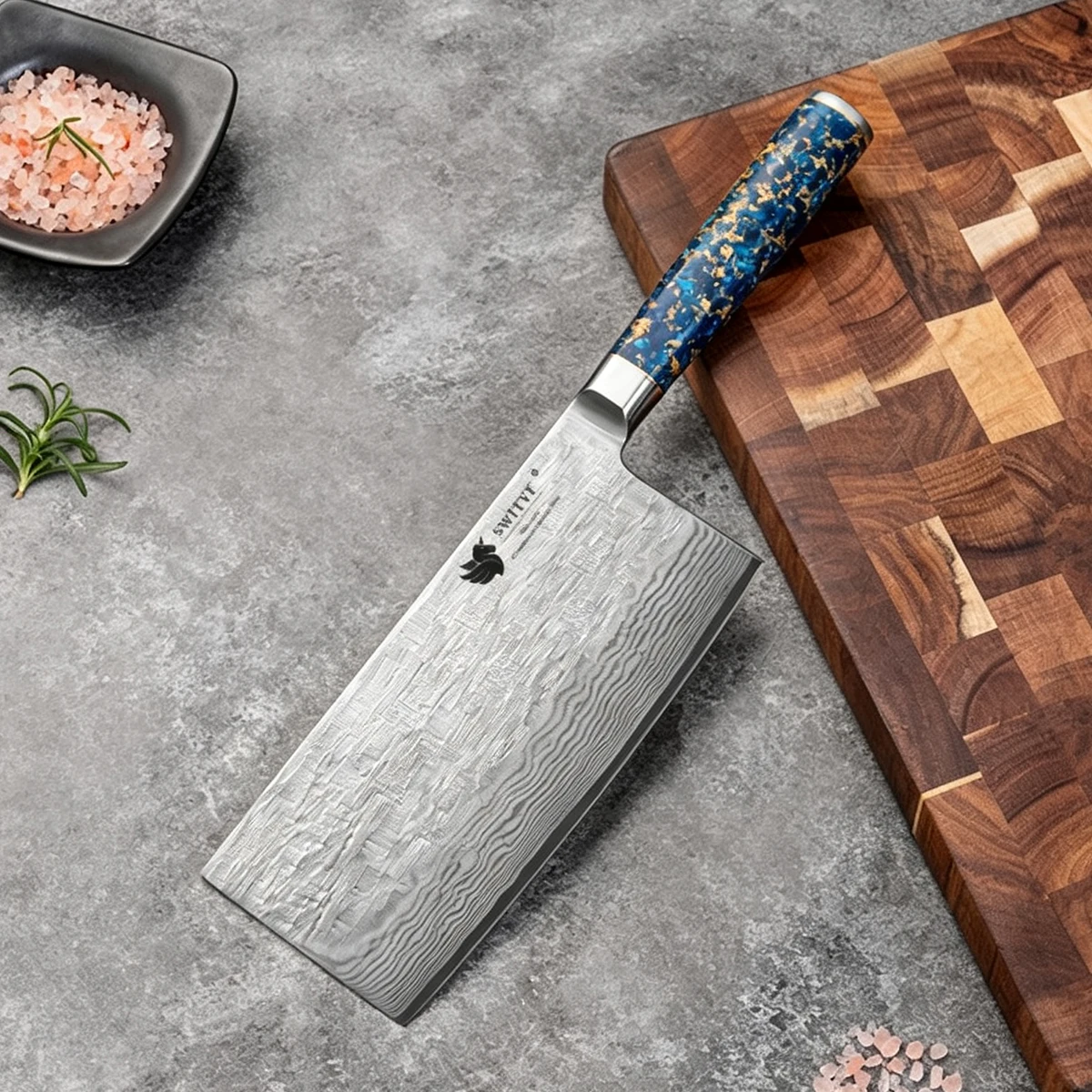 6.7 Inch Chinese Chef Knife 67-Layers Damascus Steel VG-10 Blade Resin Handle Slicing Vegetables Cleaver Meat Kitchen Knives