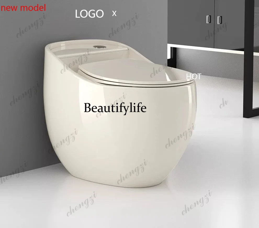 N138Creative, shaped personality, toilet water-saving, deodorant, silent siphon small apartment toilet