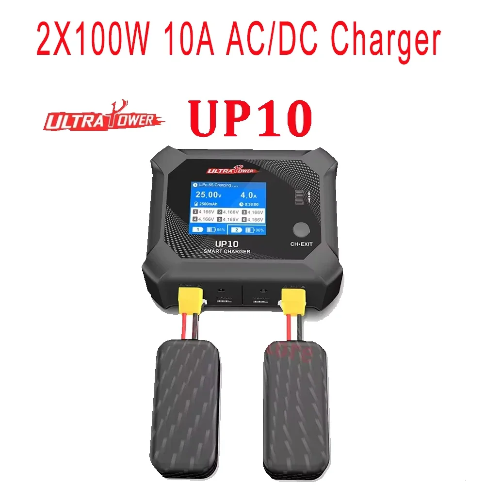 

Получите точно зарядку с помощью ULTRA POWER UP10! 2X100W 10A AC/DC двухканальное интеллектуальное балансное зарядное устройство RC инструменты
