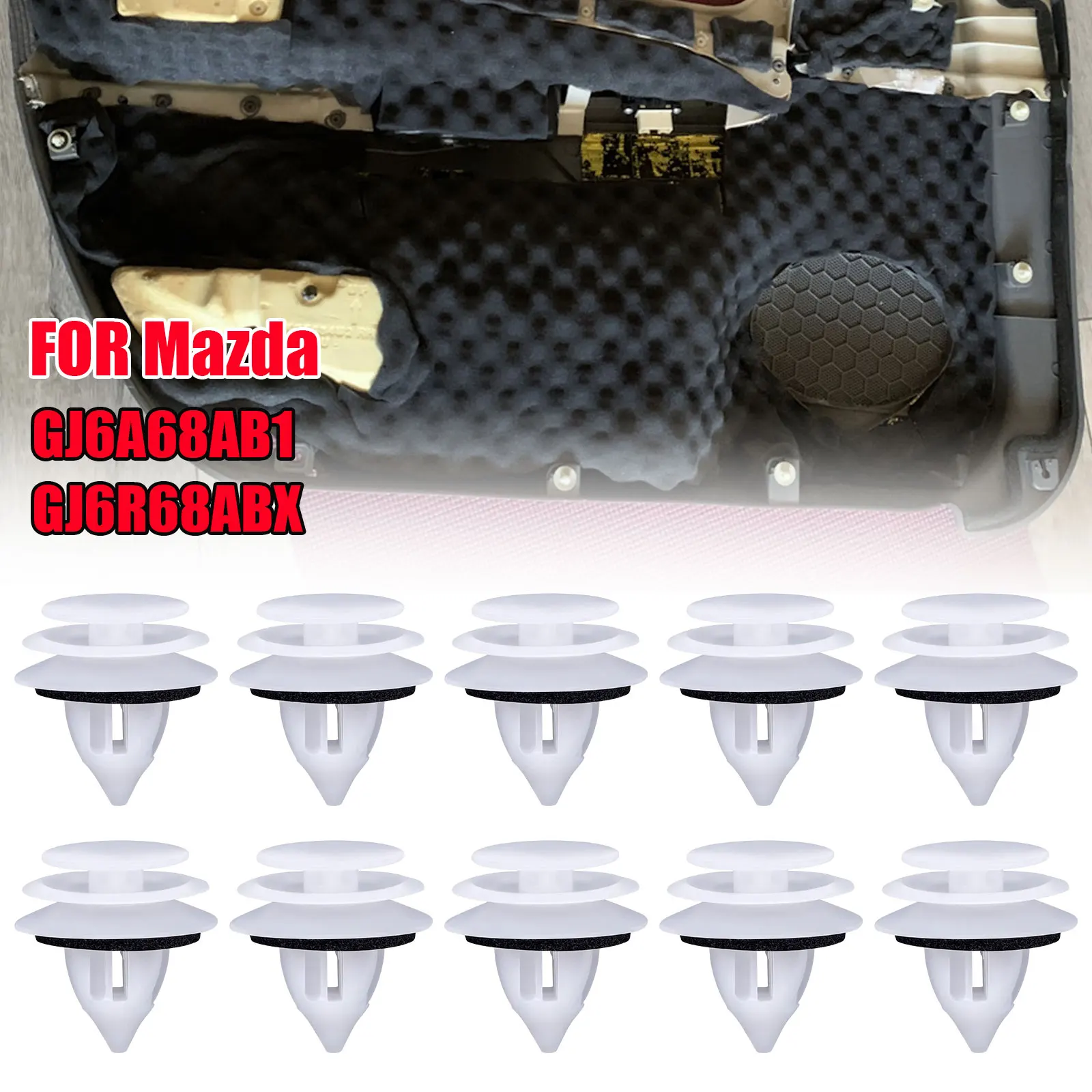 GJ6A68AB1 GJ6R68ABX Front Rear Door Card Fastener Interior Side