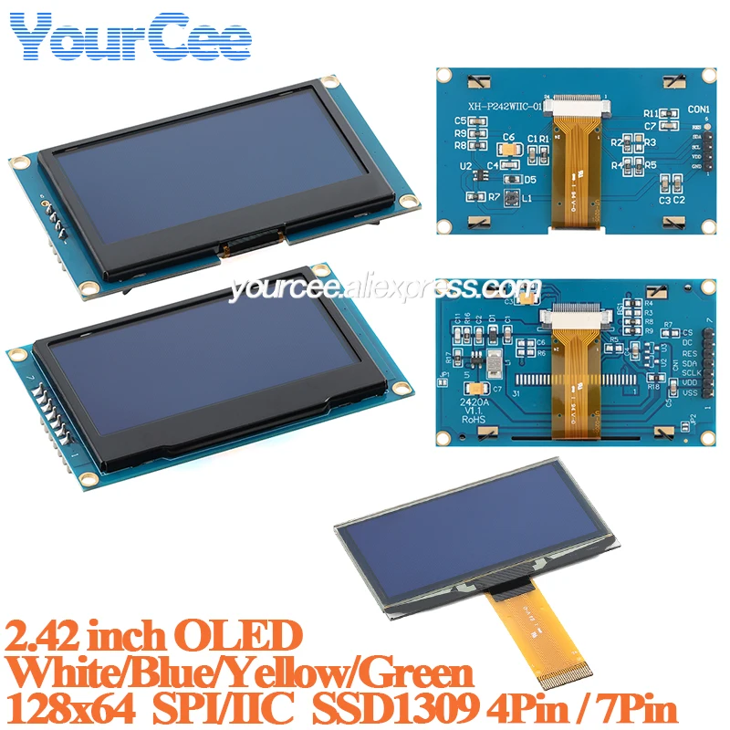 2.42 inch OLED Display LCD Screen Module 2.42