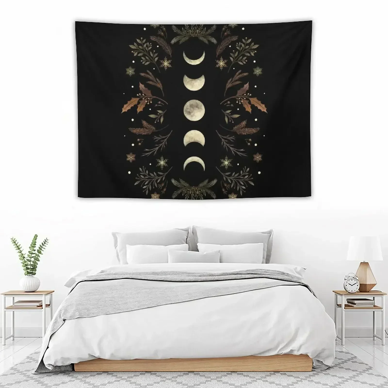 

Moonlit Garden-Winter Brown Tapestry Bed Room Decoration Korean Room Decor Decoration Home Tapestry