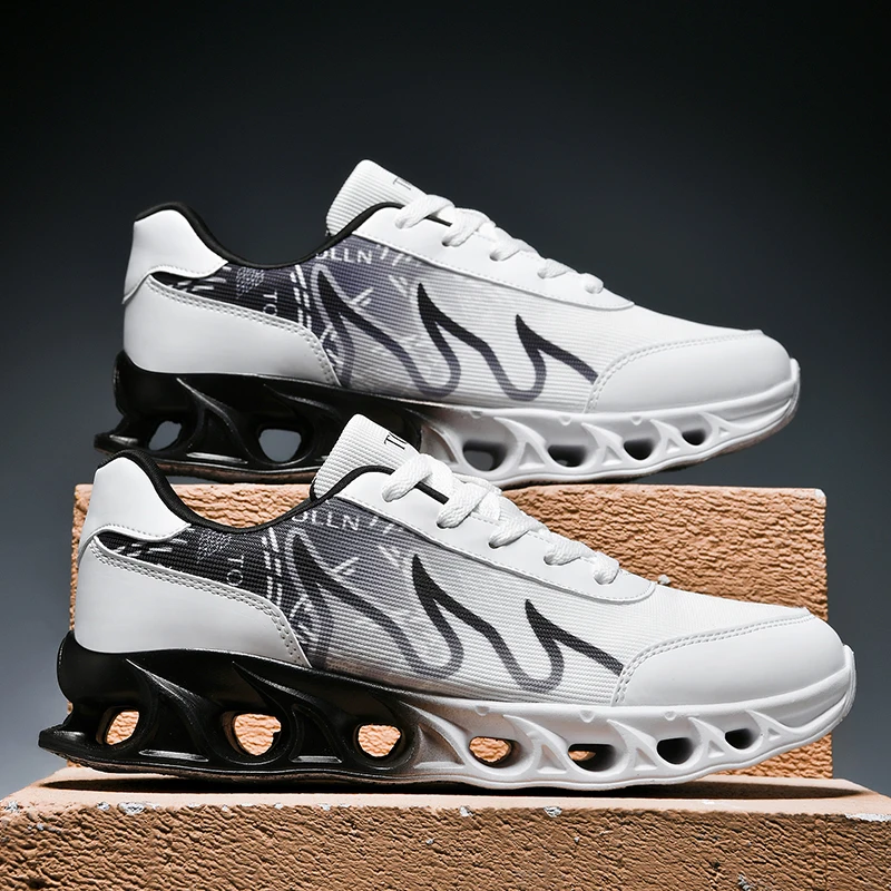 YRZL أحذية تدريب الصالة الرياضية للرجال 2025 أحذية رياضية سهلة الارتداء خفيفة الوزن أحذية مشي مضادة للانزلاق مريحة أحذية تدريب رياضية غير رسمية