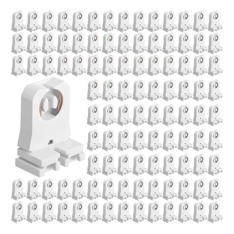 ABBP-100 Pack Non Shunted LED Tombstones T8 T10 T12 Lamp Holder, Bulb Holder Non Shunted Tombstones T8 LED Fluorescent Tube