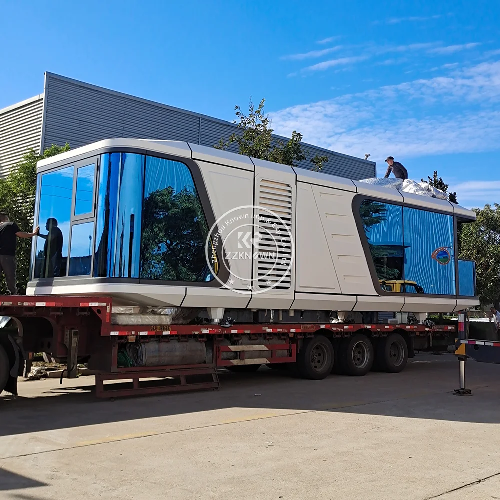 Modern Luxury Mobile Outdoor Hotel Tiny Modular Prefabricated Space Capsule House Camping Capsule Cabin Container Home
