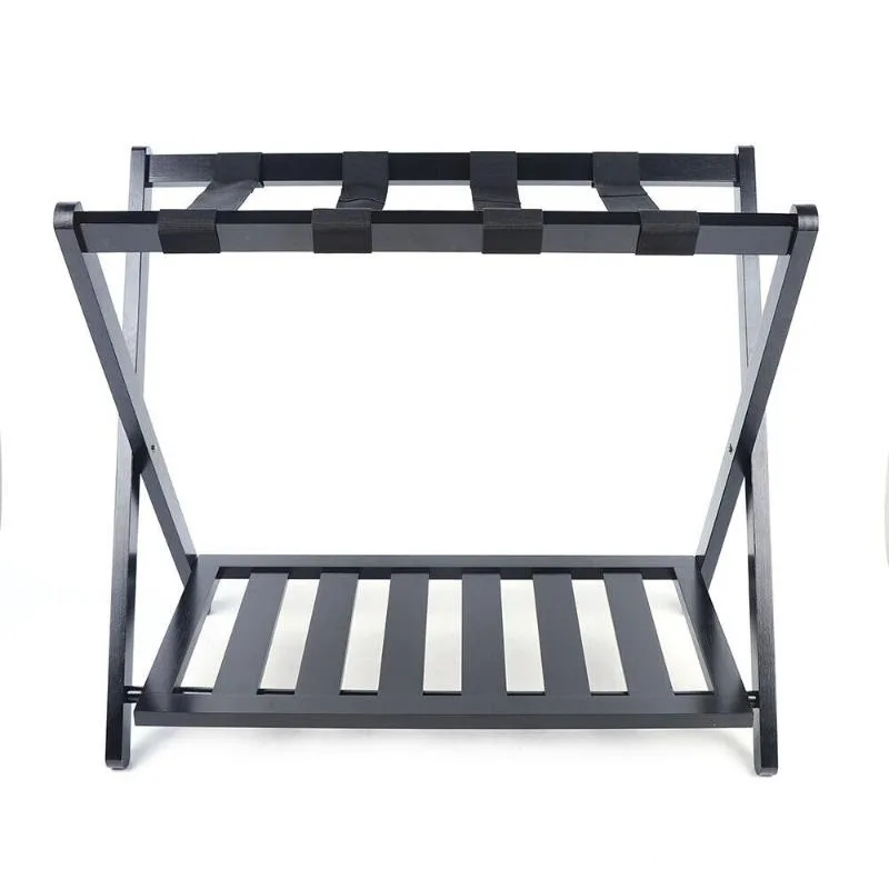 2 Tier Foldable Luggage Rack Home Hotel Shoe Storage Holder Travel Shoes Stand