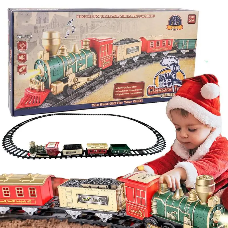 Christmas Train Sets Around The Tree Multipurpose Train Set For Toddler Electric Train Set Christmas Train Toy Electric Toy